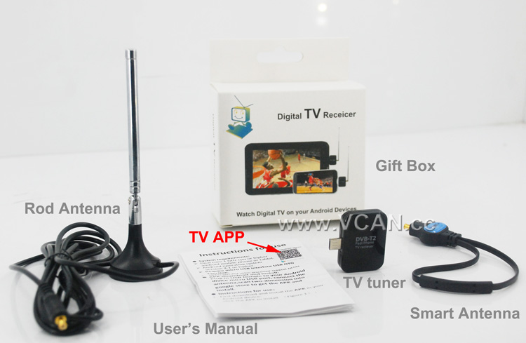  Exinnos Micro USB DVB-T2 DTV Link USB Digital TV Receptor Tuner  Stick para Android Tablet - Receptor de TV y Accesorios : Electrónica