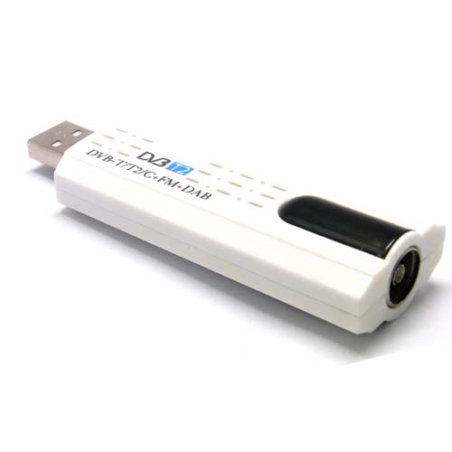 TV Stick USB con antena remota para DVB-T2/DVB-T2/FM/DAB, receptor de TV