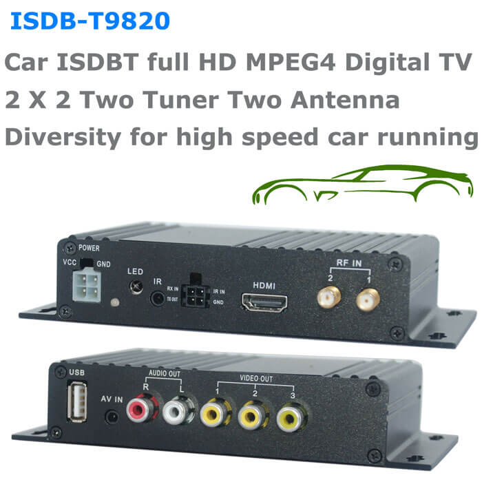 Sintonizador De Tv Digital Para Autoestereo Hd Antena Tunner
