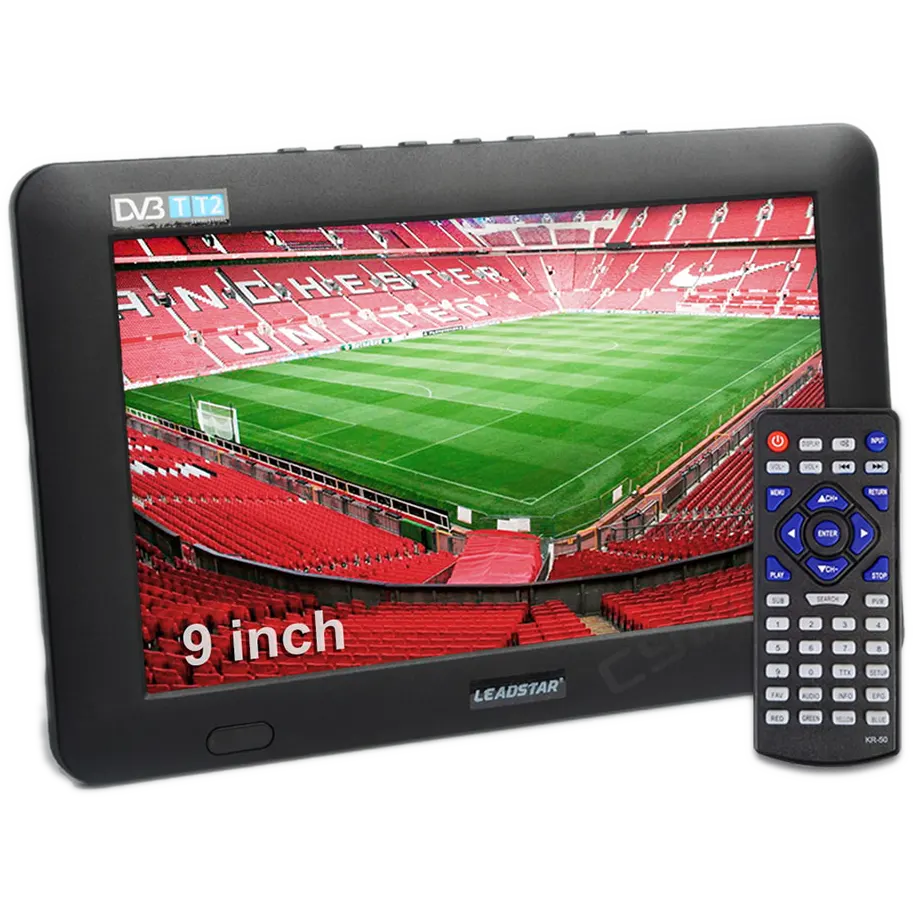 9 pulgada Portable ISDB-TV TDT Digital at Analog mini maliit na Car  Television Support USB TVR MP4 H.265 AC3 DTV900 