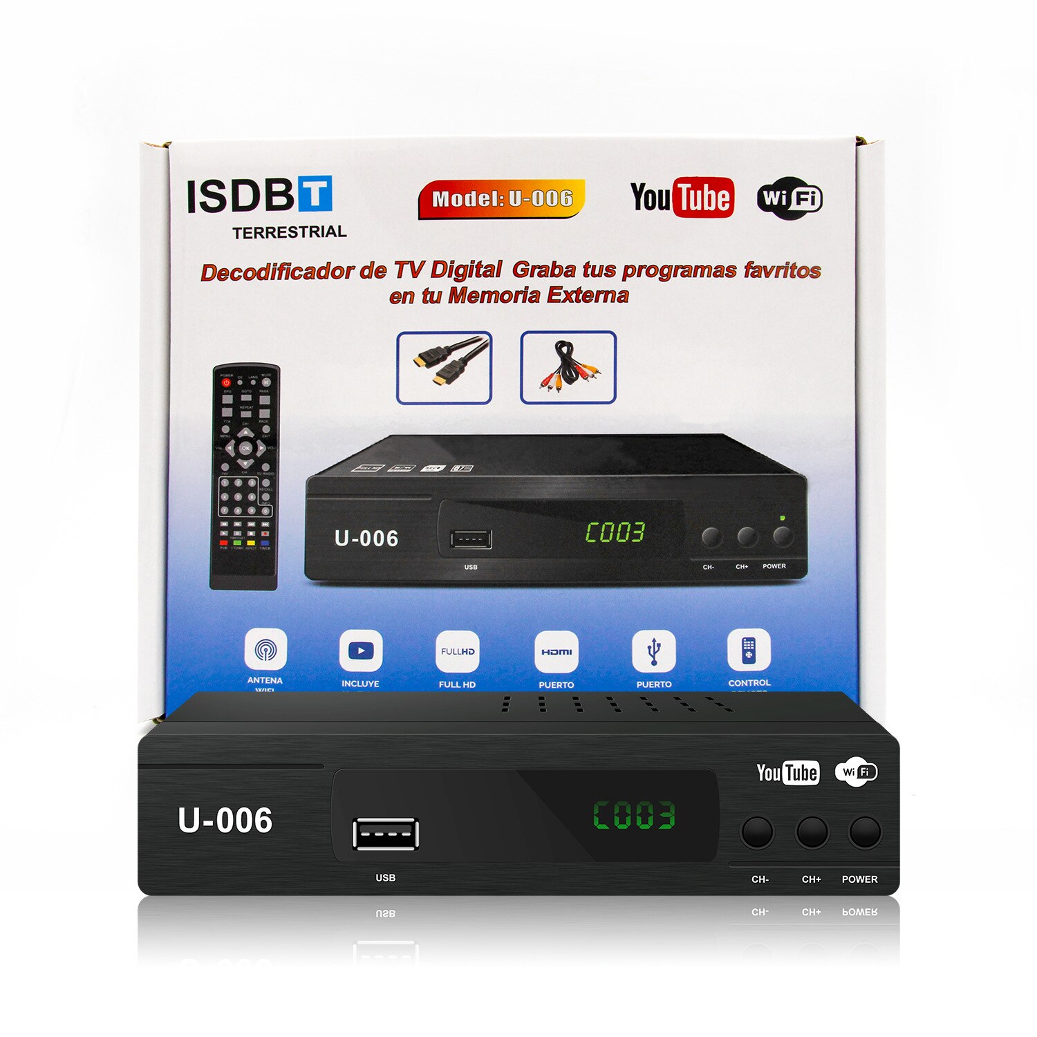 Conversor digital Isdbt Android Smart TV Box WiFi Sintonizador digital 4K  1080P de los medios de comunicación WiFi Ultra HD Media Player del receptor  de televisión en directo. - China Conversor digital