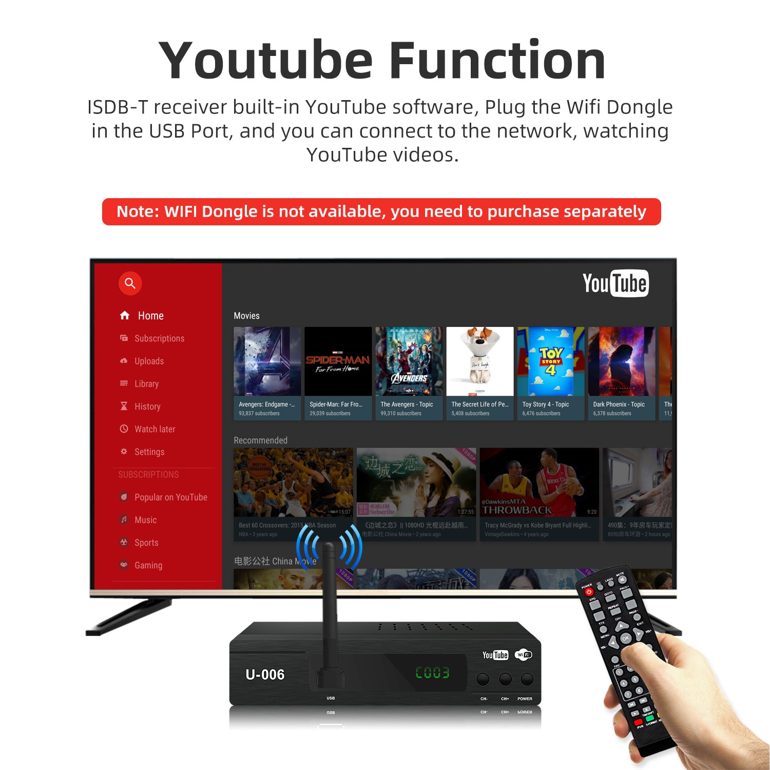 TV Tuner USB Full HD Sintonizador Digital ISDB-T FIFA Futbol TV DIGITAL HD  - TechPrint SAC
